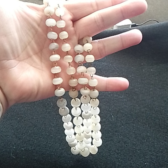 Vintage/Antique CZESOLVAKIA OBLIQUE GLASS Handcrafted Necklaces 16" and 18" - Picture 5 of 5